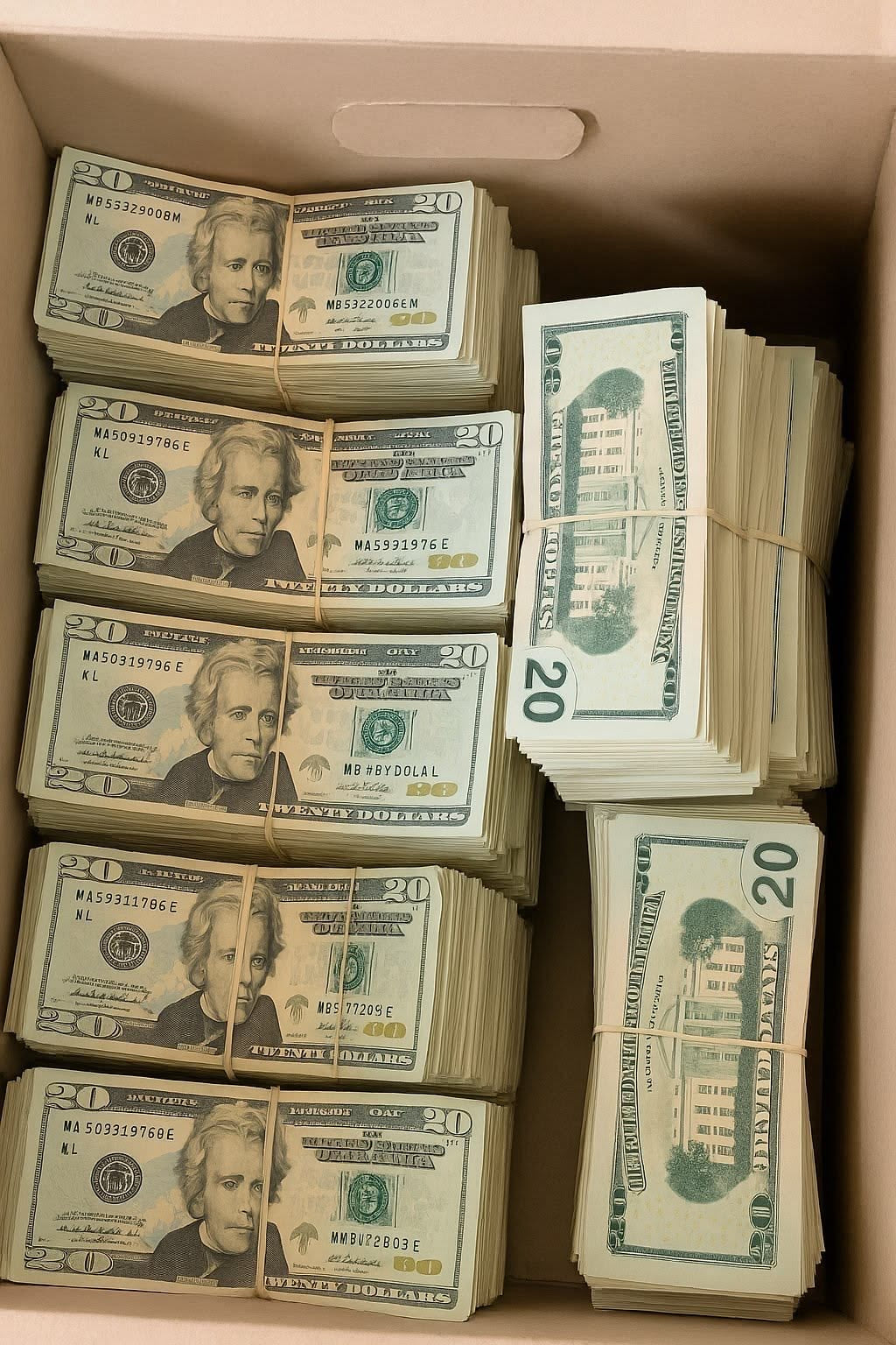 $2,000 stack $20 bills